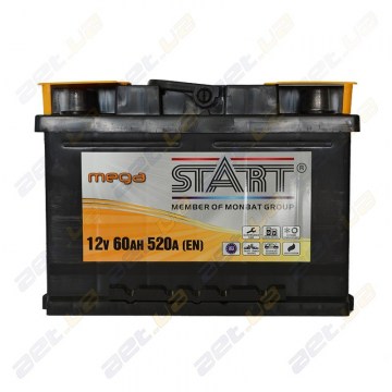  Mega Start 60Ah R+ 520A (низкобазовый)